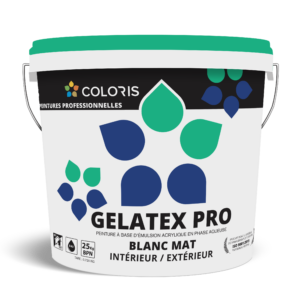 GELATEX PRO ( peinture blanc mat pour interieur et exterieur)