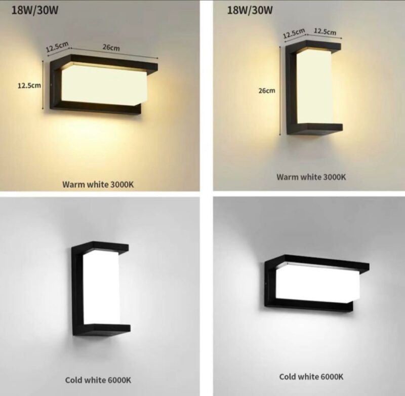 Applique Murale LED Moderne Extérieure & Intérieure