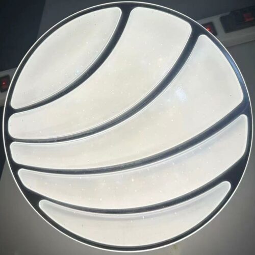 GLOBE LED MOYEN Plafonnier LED rond blanc – Effet étoilé moderne & lumière douce