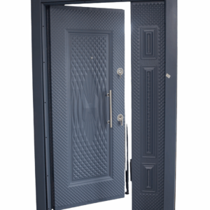 46 Blindée avec Panneau Latéral – Motif 3D Gris Anthracite