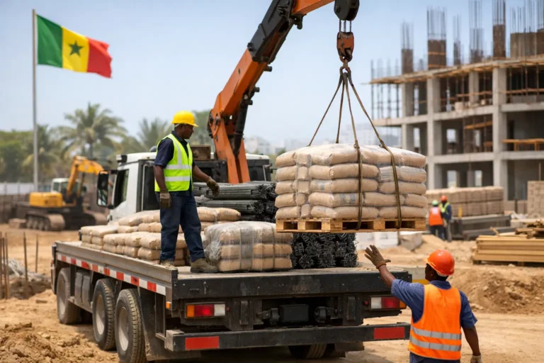 Approvisionnement chantier rapide au Sénégal