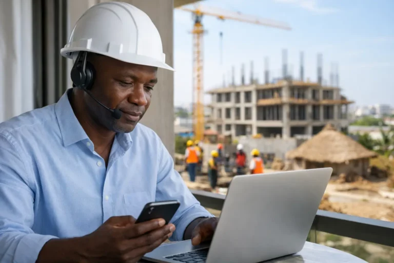 Gérer chantier à distance au Sénégal
