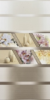 Faïence Carrelage Mural Décoratif  Floral Beige