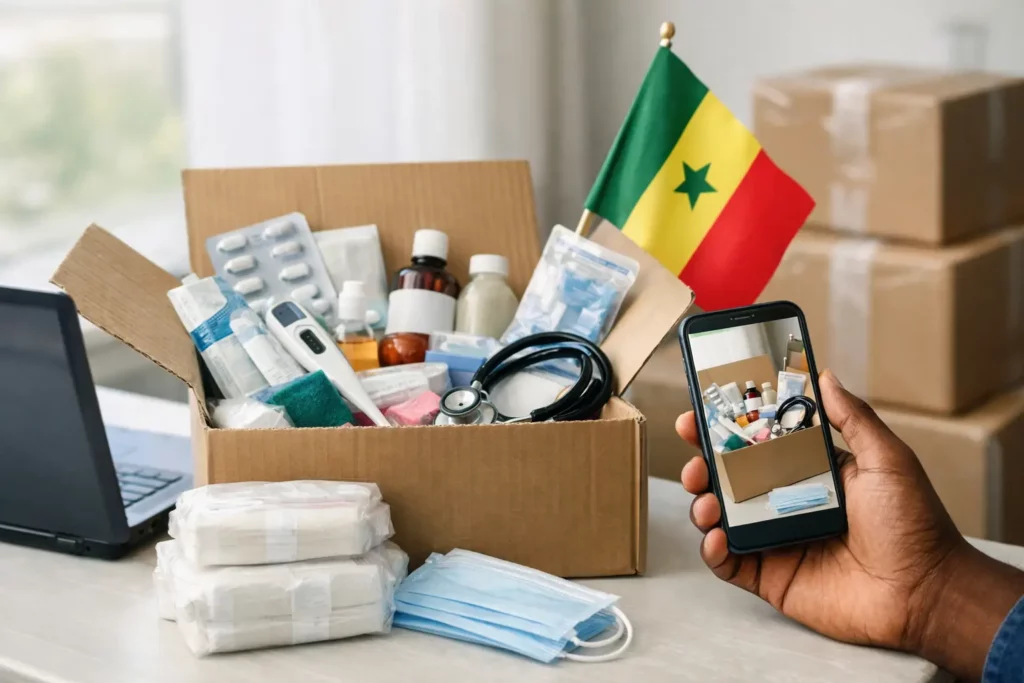 Exemple de commande sanitaire diaspora au Sénégal