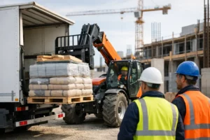 Cas de livraison matériaux express sur chantier